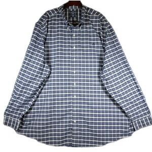 Brooks Brothers Shirt Men's 4XLT Button-Down Long Sleeve Plaid Non-Iron Stretch